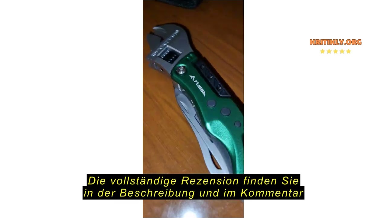Produktbewertung FLISSA 13-in-1 Multitool Wrench, Adjustable Multifunctional Wrench with Knife, Camp