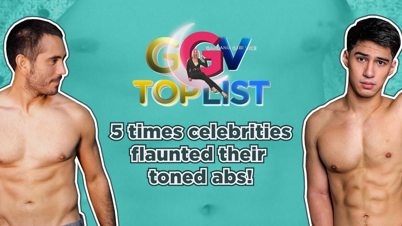 ⁣5 Times celebrities flaunted their toned abs | GGV Toplist