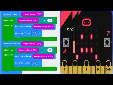 How to program a thermometer in a microbit