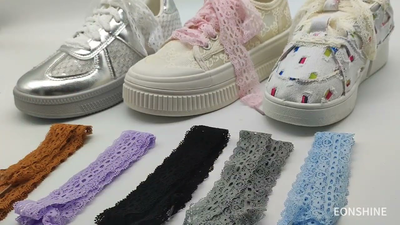 DIY Ballet Style Cute Accessories German Training Shoes White Silk Lace Shoelaces 