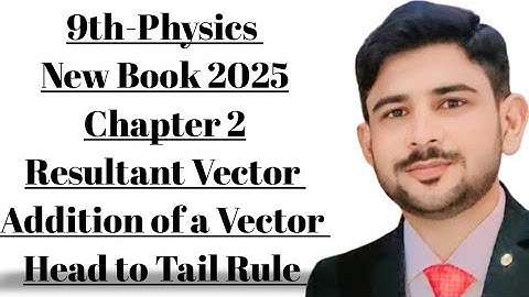 9th Class Physics Chapter 2|New book 2025 Physics|Representation of vector|Resultant vector Physics