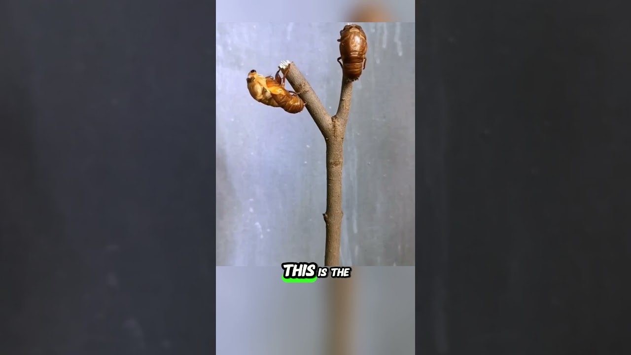 Ever seen a golden cicada shed its shell 