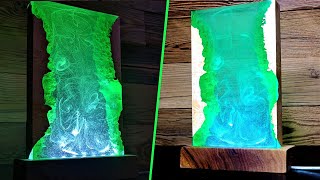 Epoxy Resin Lamp Smoking Effect Underwater. DIY a Simple Way / RESIN ART