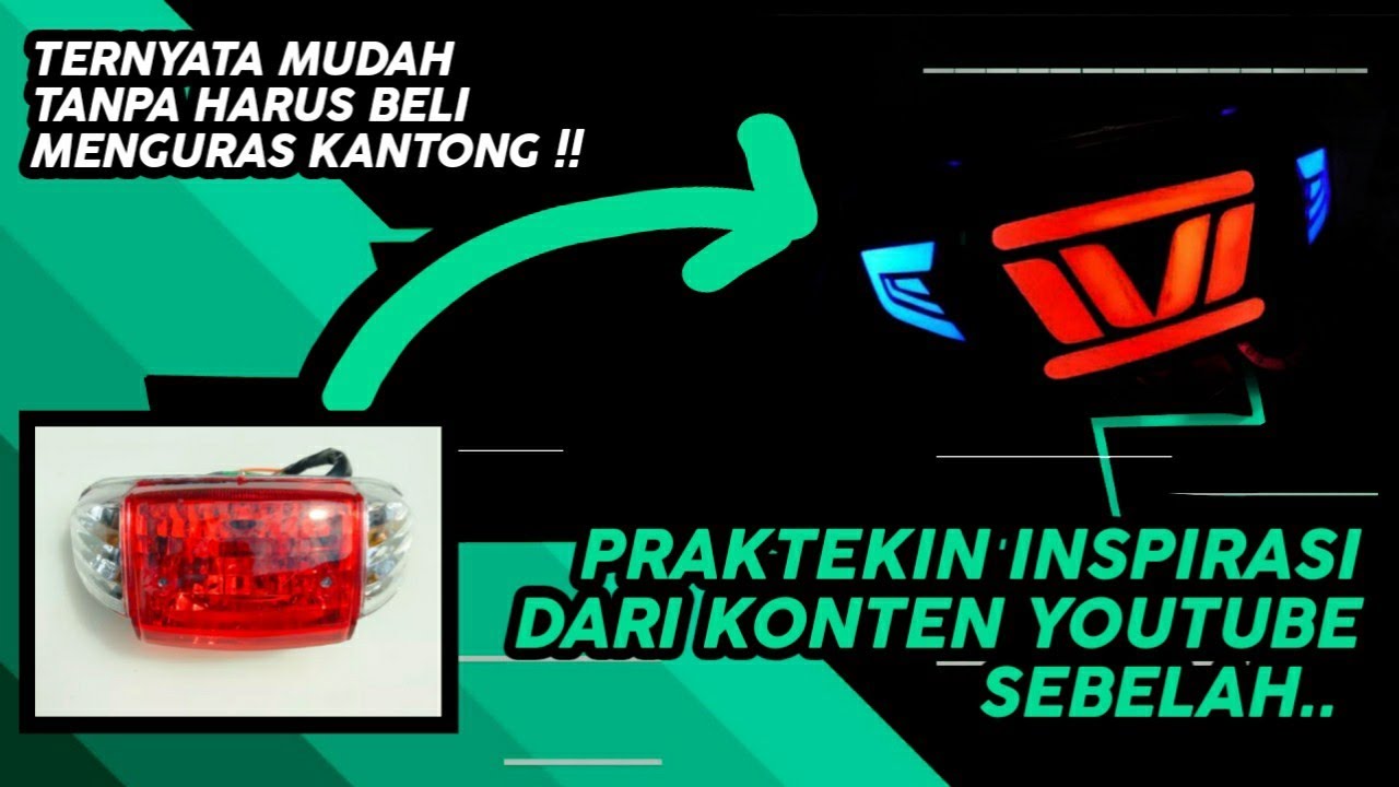 Uji coba custom Stoplamp belakang astrea grand/DIYlamp