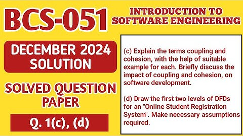 P2- 1(c), (d) | BCS 051 Dec 2024 Solution | BCS051 Solved Question Paper | Bcs51 Important Questions