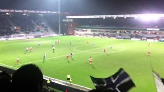 Germinal Beerschot - KV Kortrijk: Sfeer na de 2-1 van Sherjill MacDonald