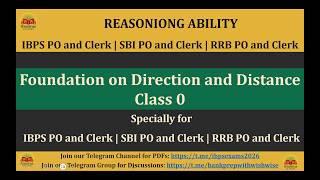 Direction Sense | Class 0 | Complete Reasoning Course for SBI, IBPS &amp; RRB PO/Clerk 2026