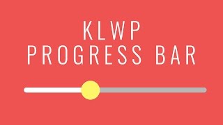 KLWP Tutorial: Music Progress Bar screenshot 3