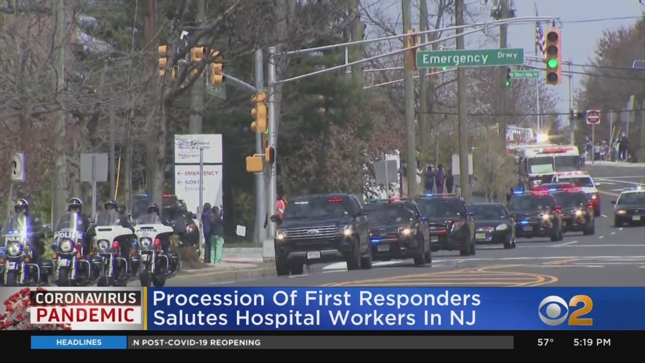 Coronavirus Update: First Responders Salute NJ Hospital Workers