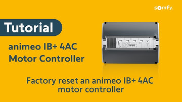 HOW TO: Factory reset an animeo IB+ 4AC Motor Controller