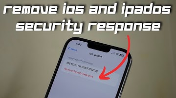 How to remove iOS and iPadOS Security Response Update