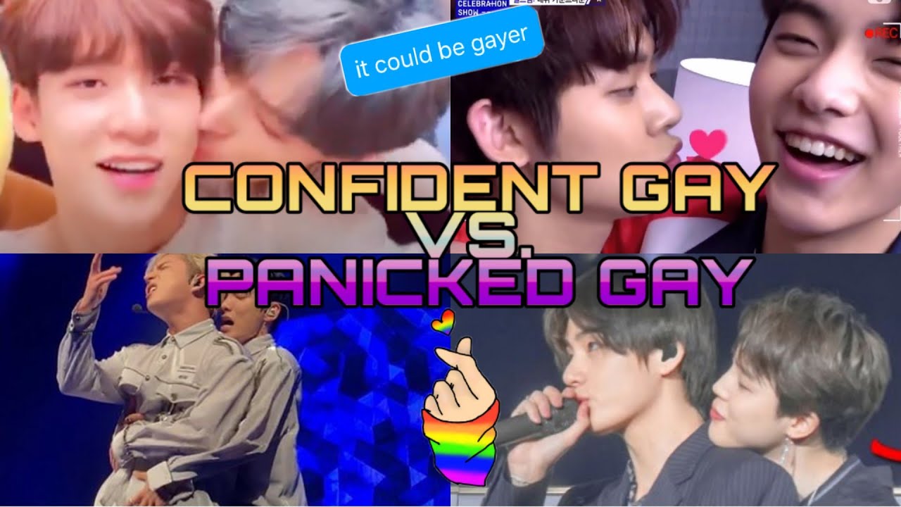 KPOP Idols - Confident Gay vs Panicked Gay