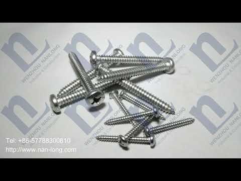 DIN 7981 Cross Recessed Pan Head Tapping Screws | Wenzhou Nanlong