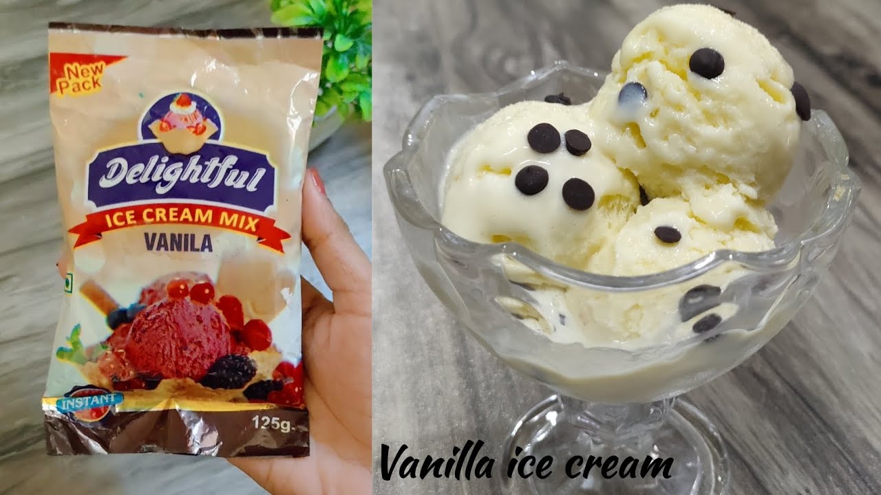 Instant vanila ice cream premix Vanilla ice cream ice cream mix