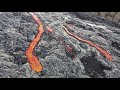 Checking out surface lava flow and watch drone crashing - - Iceland Geldingadalir Volcano