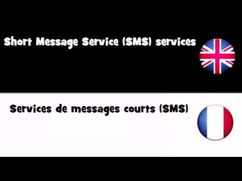 APPRENDRE L&rsquo;ANGLAIS = Services de messages courts (SMS)