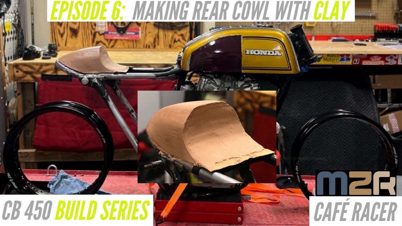 HONDA CB450 CAFÉ RACER BUILD Vol. 6 - Making Café Racer Rear Cowl out ...