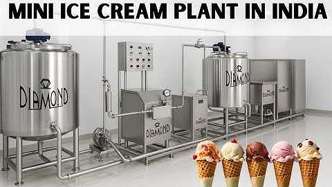Mini Ice cream Plant Demo | मिनी आइसक्रीम प्लांट | Diamond engineering works| Ice cream 2025
