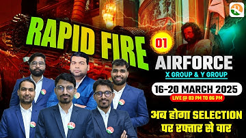 Rapid Fire -01 | Airforce Paper Leak Series | Airforce X & Y Group Full Mock | Airforce Sample Paper