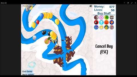 Dart Monkey Towers Only With No Lives Lost (Track 4, Hard, Bloons Tower Defense 3 Challenge)