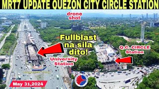 MRT 7 UPDATE QUEZON CITY CIRCLE UNDERGROUND STATION|NORTH AVE|May 31,2024|build3x|build better more