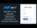 ASP.NET Core Web App - Authentication and Authorization using Identity - Razor Pages and SQL Server