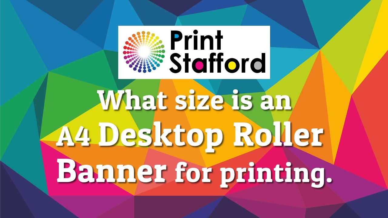 A4 Desktop Roller Banner Size