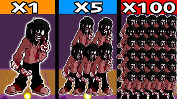 FNF Jeff the killer X100 | Character Test   Gameplay vs Playground