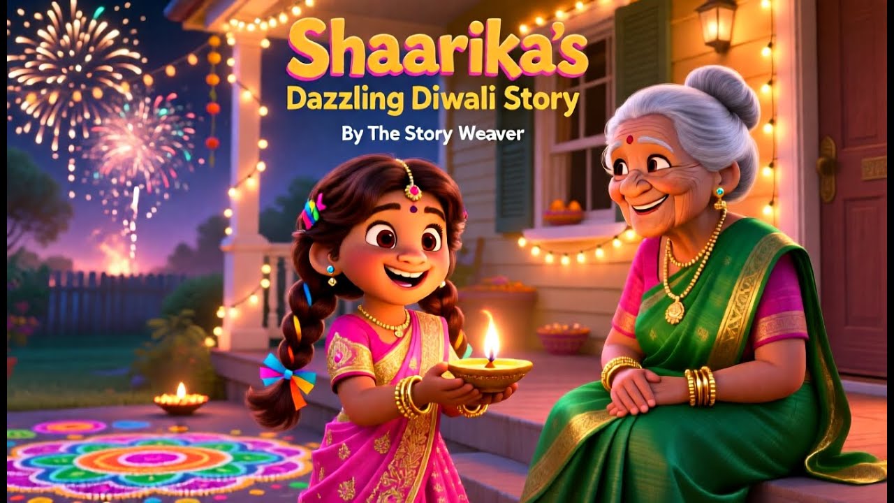 Волшебство Дивали: 7-летняя девочка-телугу узнает о поражении Наракасуры | Фестиваль историй для ...