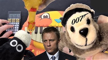 JAMES BOND THEME (CAT PIANO, SHEEP, CHICKEN, MONKEY, DRUM CALCULATOR COVER)