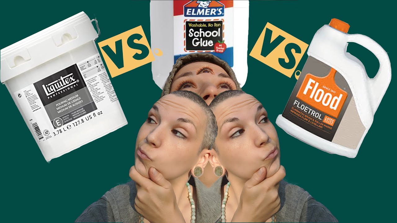 Acrylic Pouring Mediums/ Liquitex vs. Floetrol vs. Glue YouTube