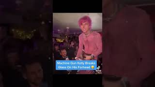 Machine Gun Kelly Breaks Glass On His Own Head! During Performance