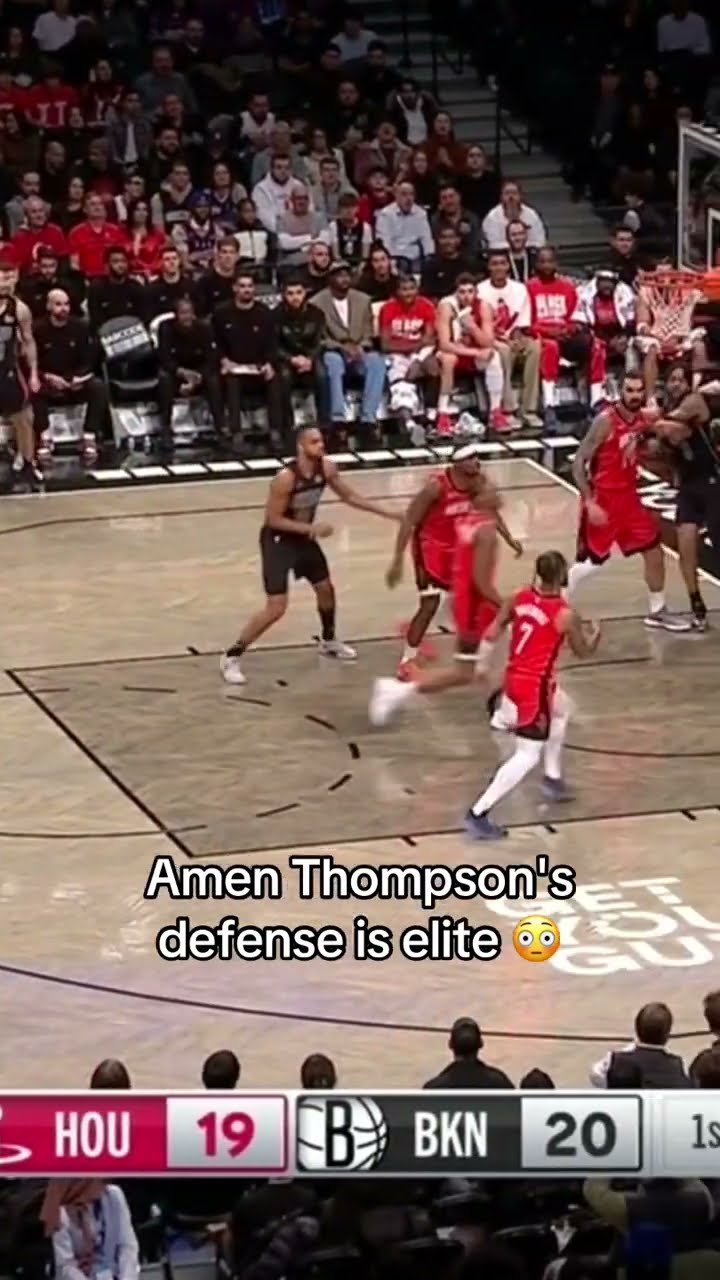 Amen Thompson's defense is RELENTLESS ?