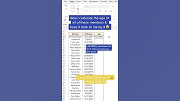 Calculate age easily using Excel’s hidden DATEDIF function! DATEDIF is used to c