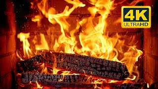 🔥 FIREPLACE Ultra HD 4K. Fireplace with Crackling Fire Sounds. Fireplace Burning. Fire Background