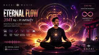 Eternal Flow • 3141 Hz Pi Infinity | Cinematic Ambient Journey | Female Vocal Meditation|Bazai Music