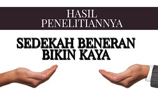 Sedekah Beneran Bikin Kaya : Ini Bukti Ilmiahnya