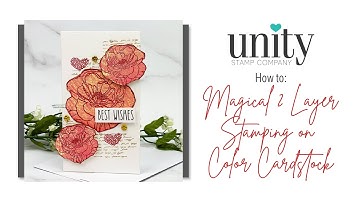Unity Quick Tip: Magical 2 Layer Stamping on Cardstock