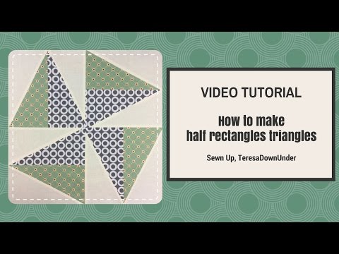 2-minute video tutorial: Half rectangle triangles