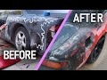 PERMANENTLY attaching the rear overfenders | how to mold a widebody | 240sx s14