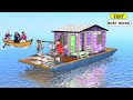Fisherman Living In River Tiny Boat House Fishing Fish Curry Fry  Hindi Kahani Hindi Moral Stories