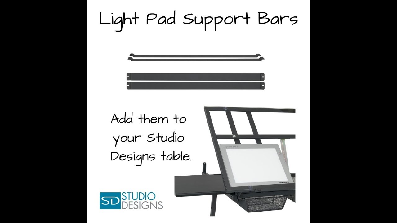 Color Negro Studio Designs Light Pad Support Bar Metal 