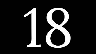 Black & White Number 18 Background | Projector Loop for Photos & Parties (2 Hours)
