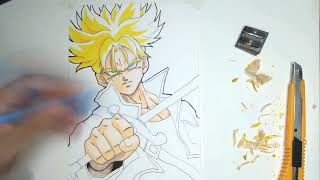 Aprenda Como Desenhar Trunks Super Sayajin do Futuro