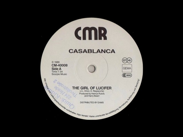 Casablanca ‎– The Girl Of Lucifer (12