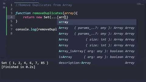 JavaScript Tips: Remove Duplicates from Array