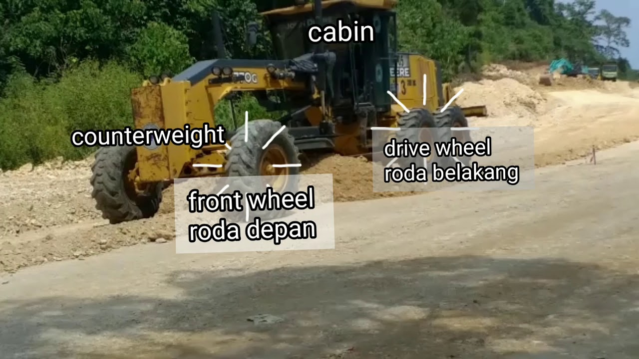 Nama-nama Bagian Motor Grader - YouTube