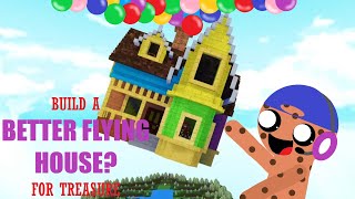 Roblox let's play Build A Boat For Treasure | The new and improved flying house!