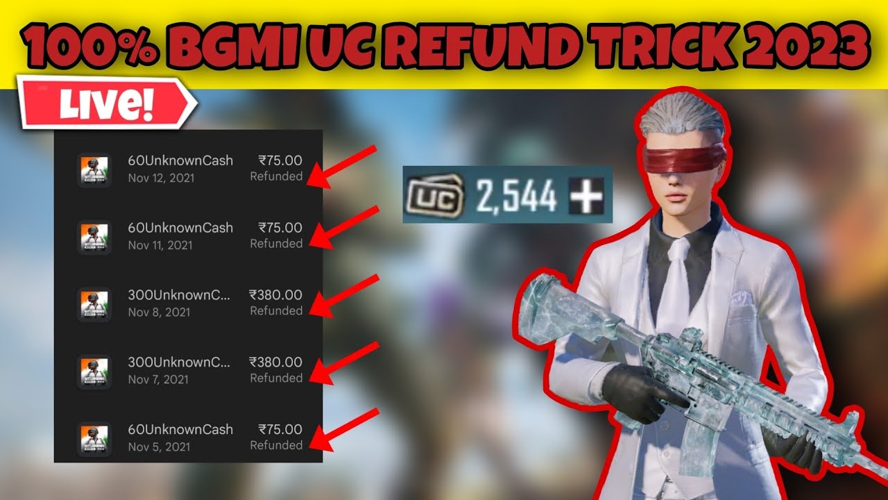 BGMI UC REFUND TRICK 2023 | BGMI UC REFUND KAISE LE | HOW TO REFUND UC IN BGMI | NOTY X RUSH
