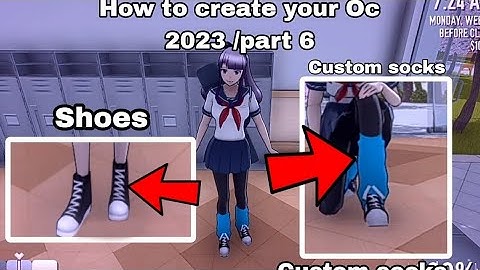 How to create your Oc 2023 /part 6 /💗Yandere Simulator Tutorial #yanderesimulator #game #2023